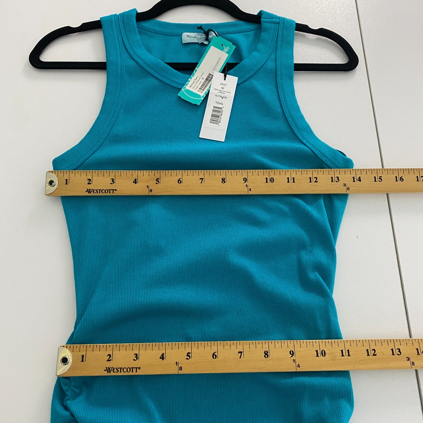 Michael Stars Demi Above The Knee Sleeveless Dress Size Medium Blue