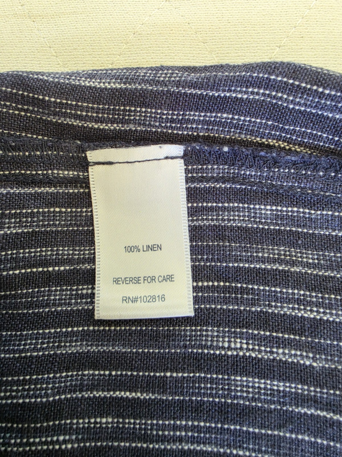 Ryllace Plus 3XL linen black stripe dress