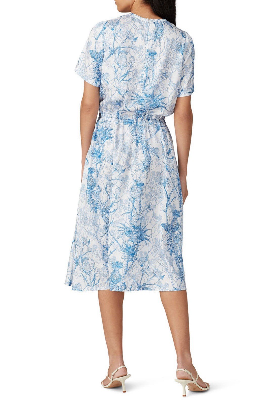 Cedric Charlier Printed Drawstring Dress Size 8