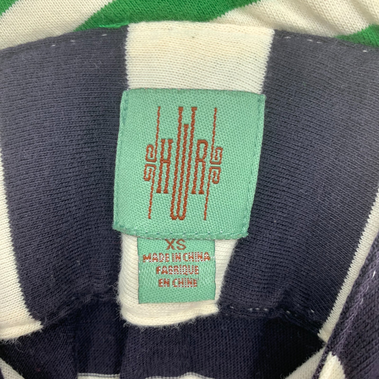Anthropologie HWR Monogram Sz XS Split Stripes Striped Tank Dress Sundress