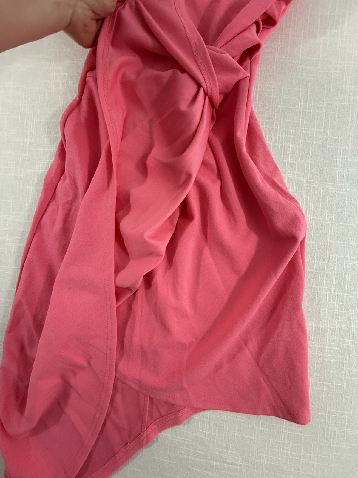 BTFBM One Shoulder Cocktail Wrap Ruffle Dress Sz M NWT. See Pics. Side Zip. H77