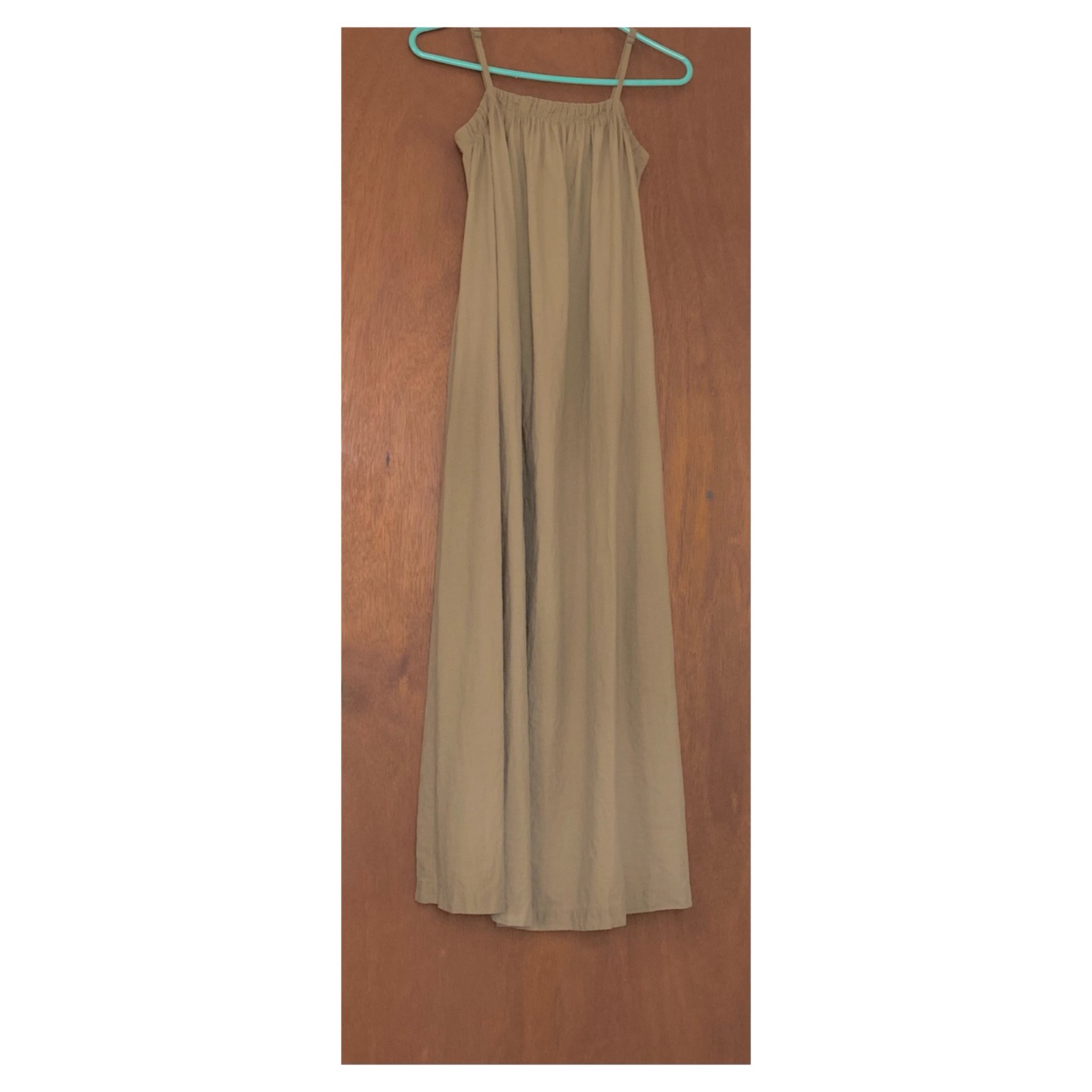 Treasure & Bond Tan Coastal Boho Flowy Maxi Dress