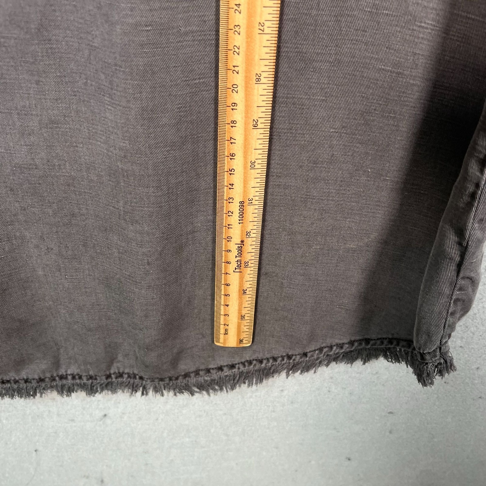 Splendid Womens Large Gray Sleeveless Tank Dress With Pockets & Button Front