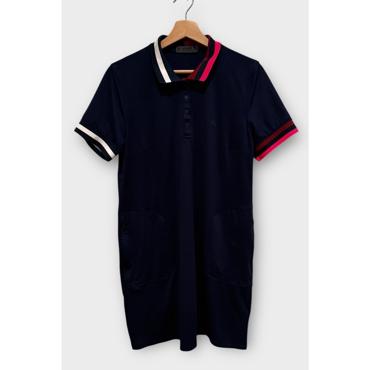 G/Fore Contrast Collar Polo Dress Size Large