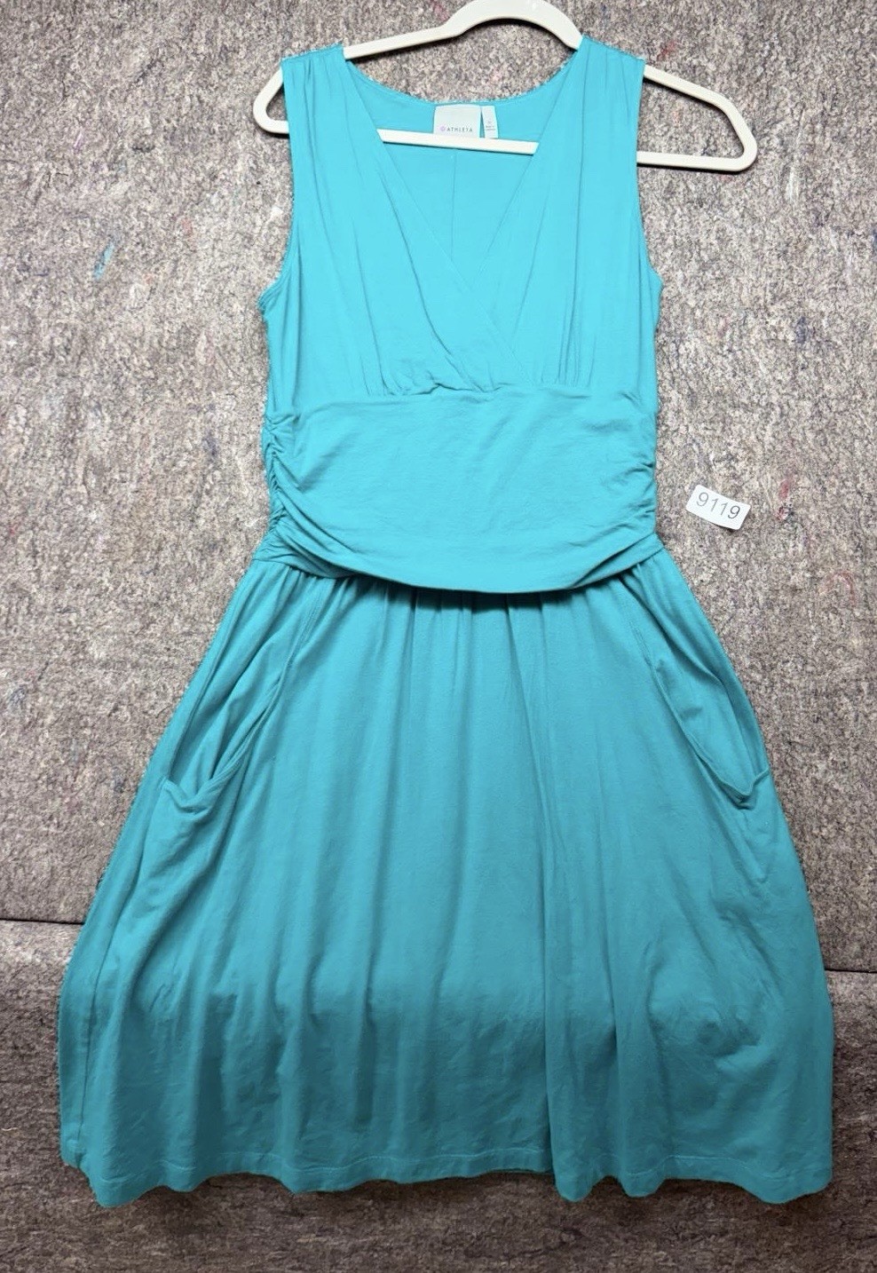 Athleta Dress Aqua Fiji green Jura Size M