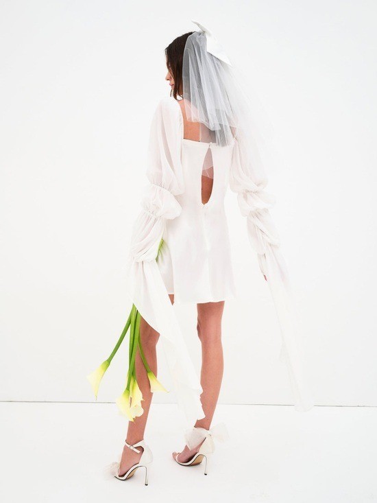 $329 NWT For Love And Lemons “Willow” Ruched Mini Dress Sz X-Large