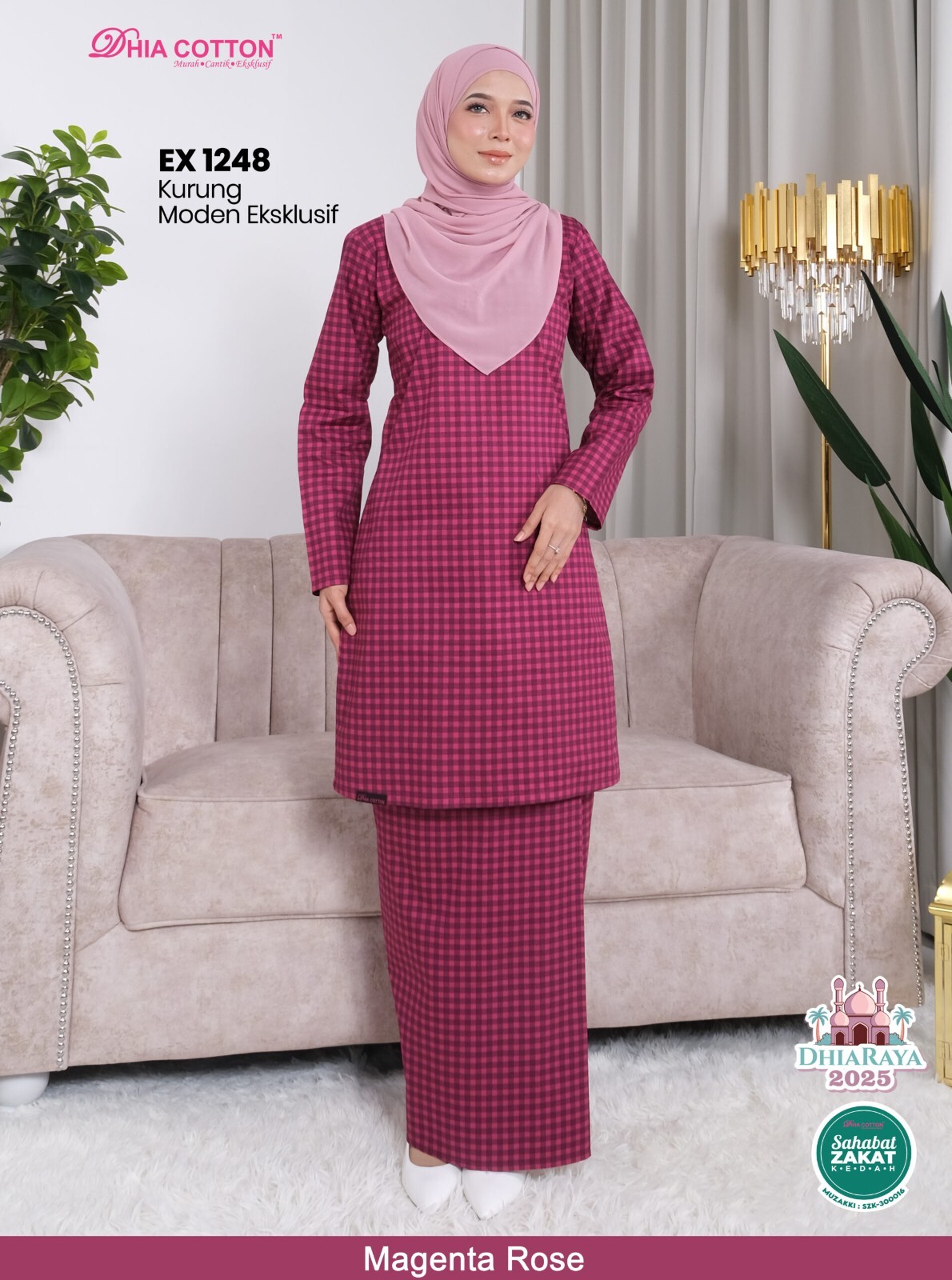 Baju Kurung Moden cotton XS Kain Lipat ala batik,Baju Labuh&Longgar inc. shipp