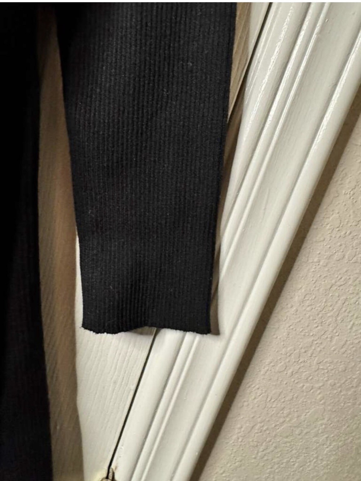 Solid Black A-Line Mini Dress (S/M)