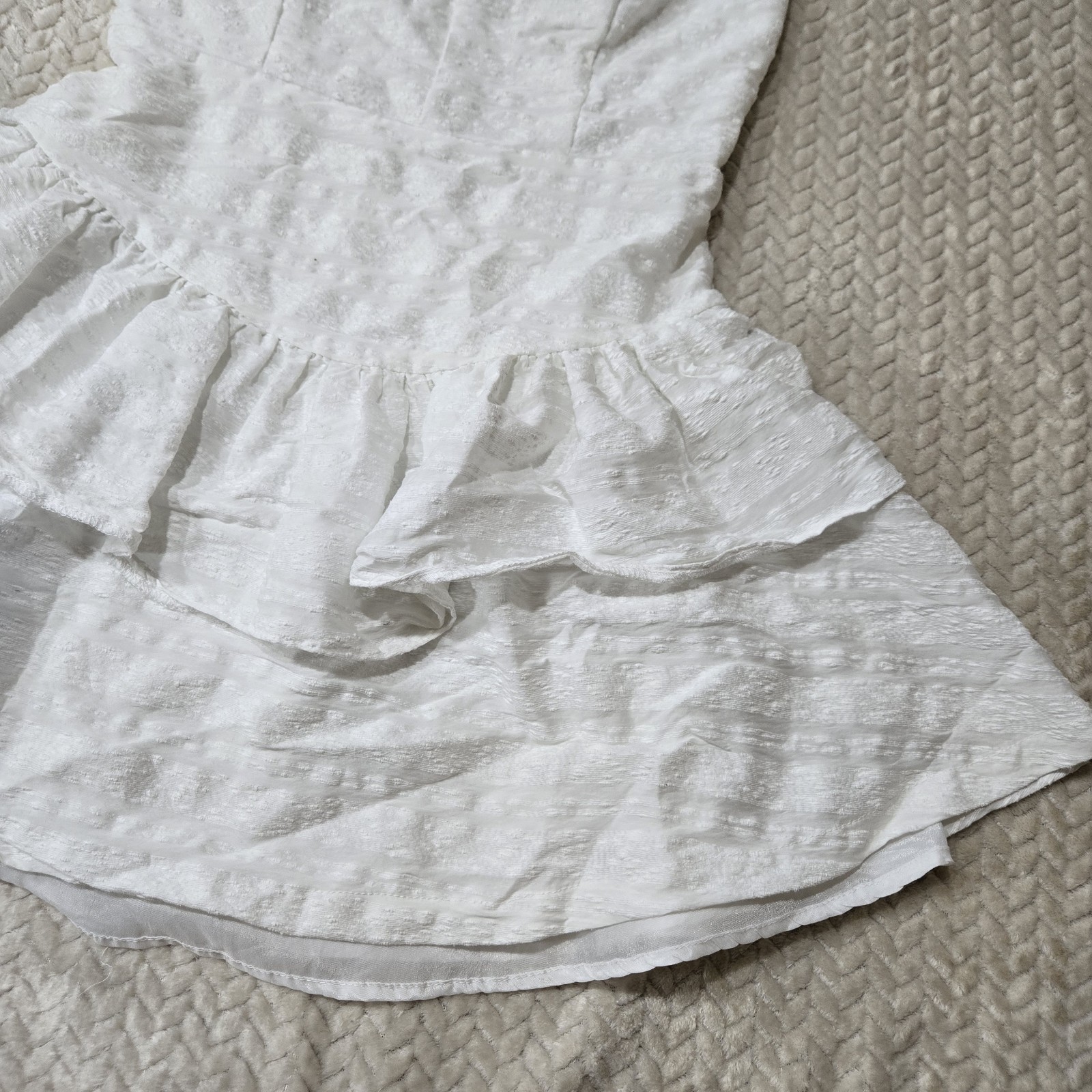Do+Be Strapless Tiered Ruffle Mini Dress Size Medium