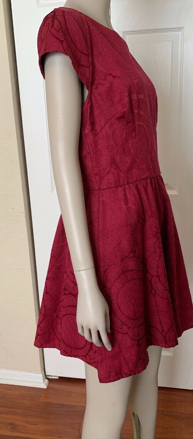 B. Darlin Wine With Black Dress Juniors Size 11-12 NWT
