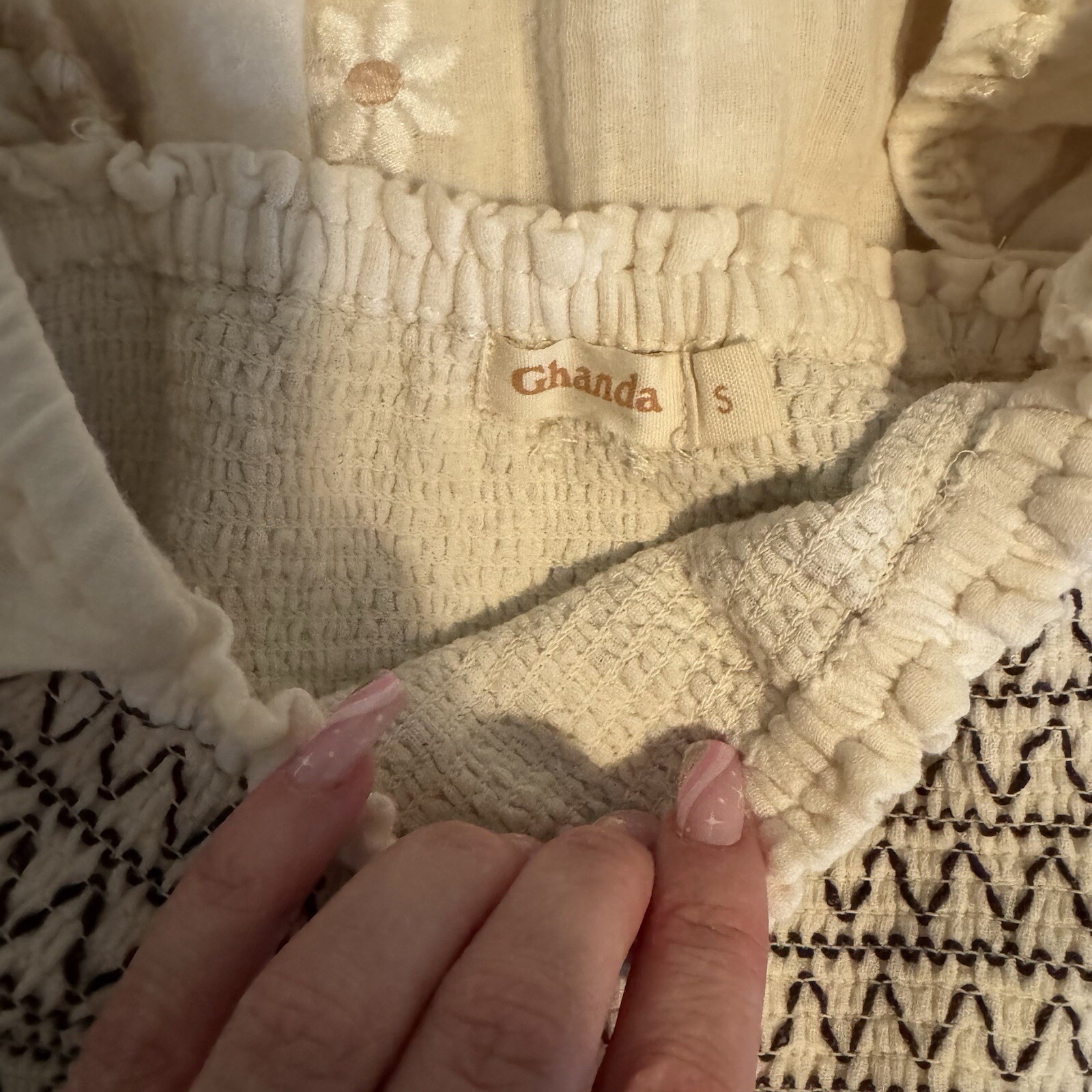 Ghanda Georgia Flower Embroidered Dress