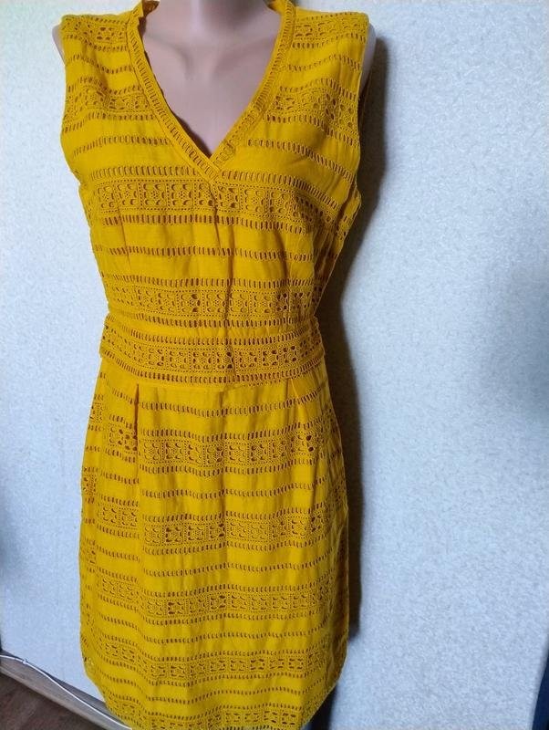Women Weekend Max Mara Dress Mustard Cotton S