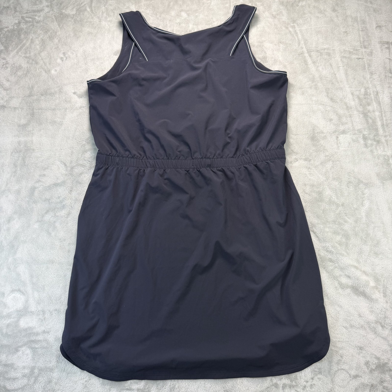 T by Talbots Lightweight Stretch Woven Dress Womens Size XL Blue
