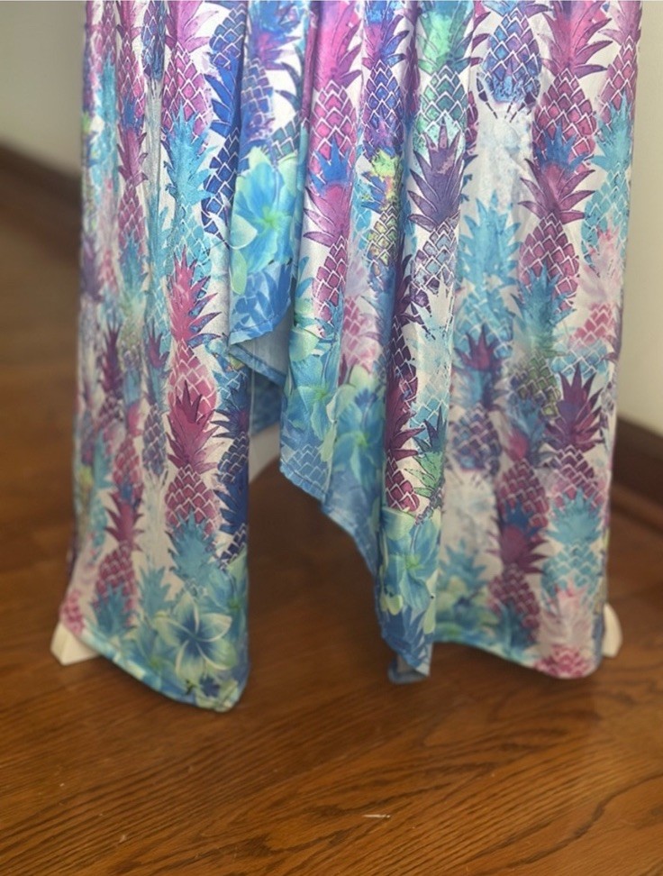 India Boutique, Women’s Long Backless Halter Dress Blue Purple Pink (Free Size)