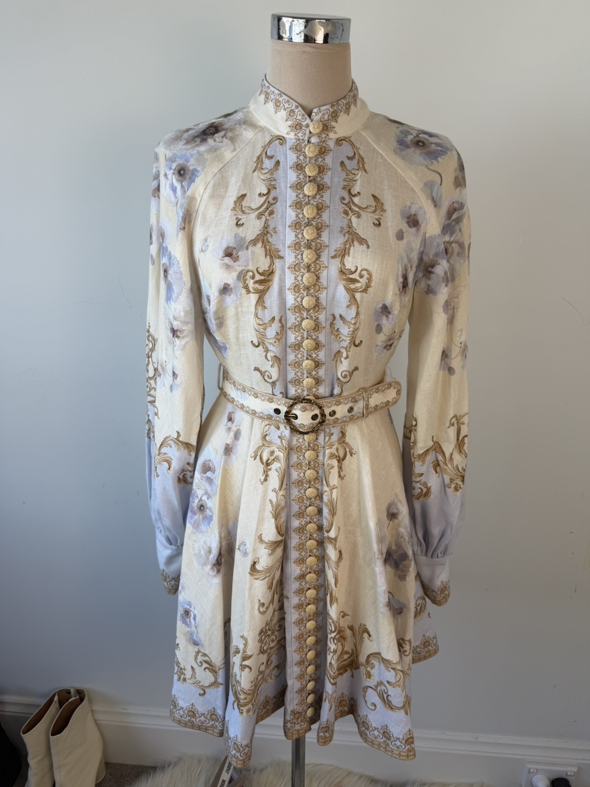 Zimmermann Hypnotic Linen Mini dress Size 1 – Brand new!