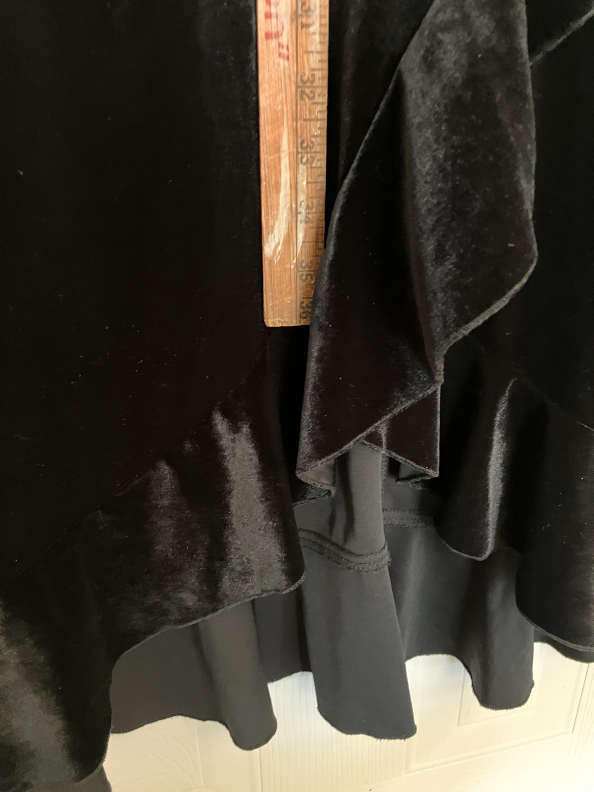 Vintage velvet burnout asymmetric midi dress goth punk fairygoth retro grunge
