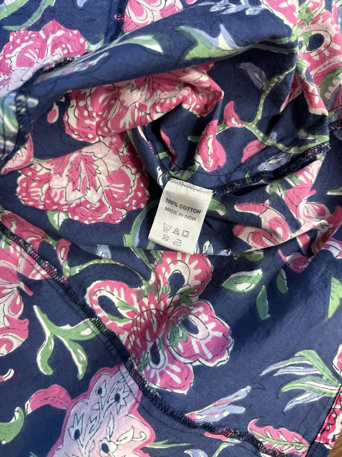 Fitzroy & Willa 100% Cotton Floral Fit and Flare Mini Dress ~ Size Medium 🧡🍄