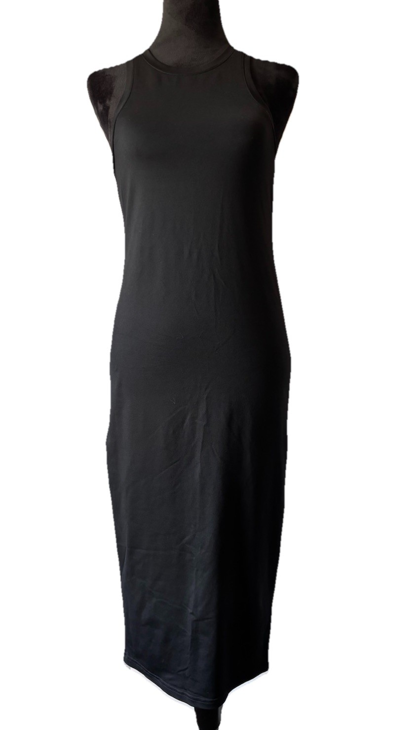 Leith Women Black Long Bodycon Sleeveless Tank Stretch Maxi Dress Small Athletic
