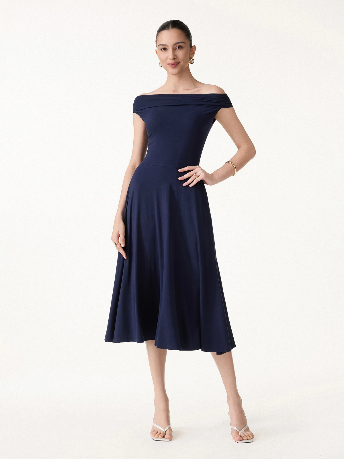 SkinKiss Multi-Wear Midi Bra Dress with Pockets-OGLmove|118852