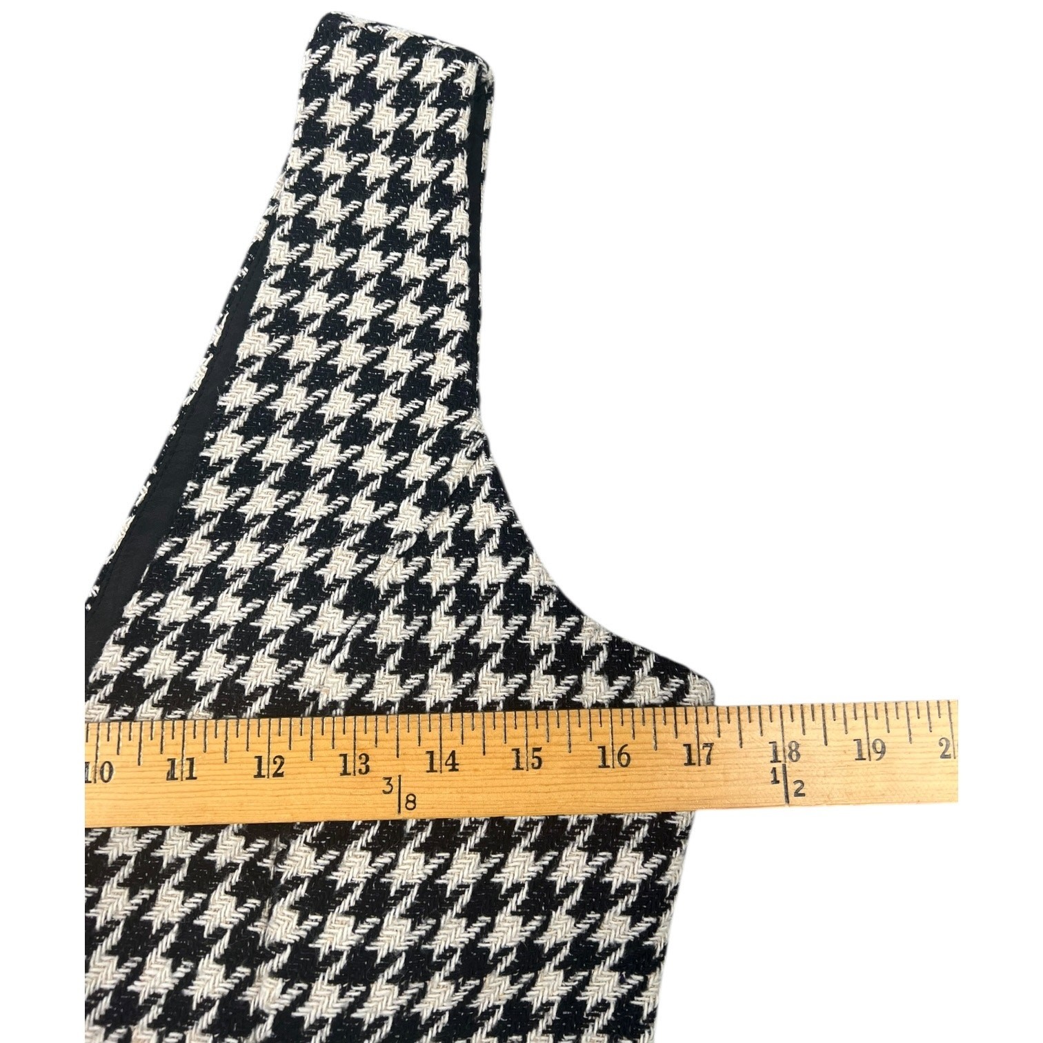 In The Style Black and White Houndstooth Sleeveless Mini Dress – US 6