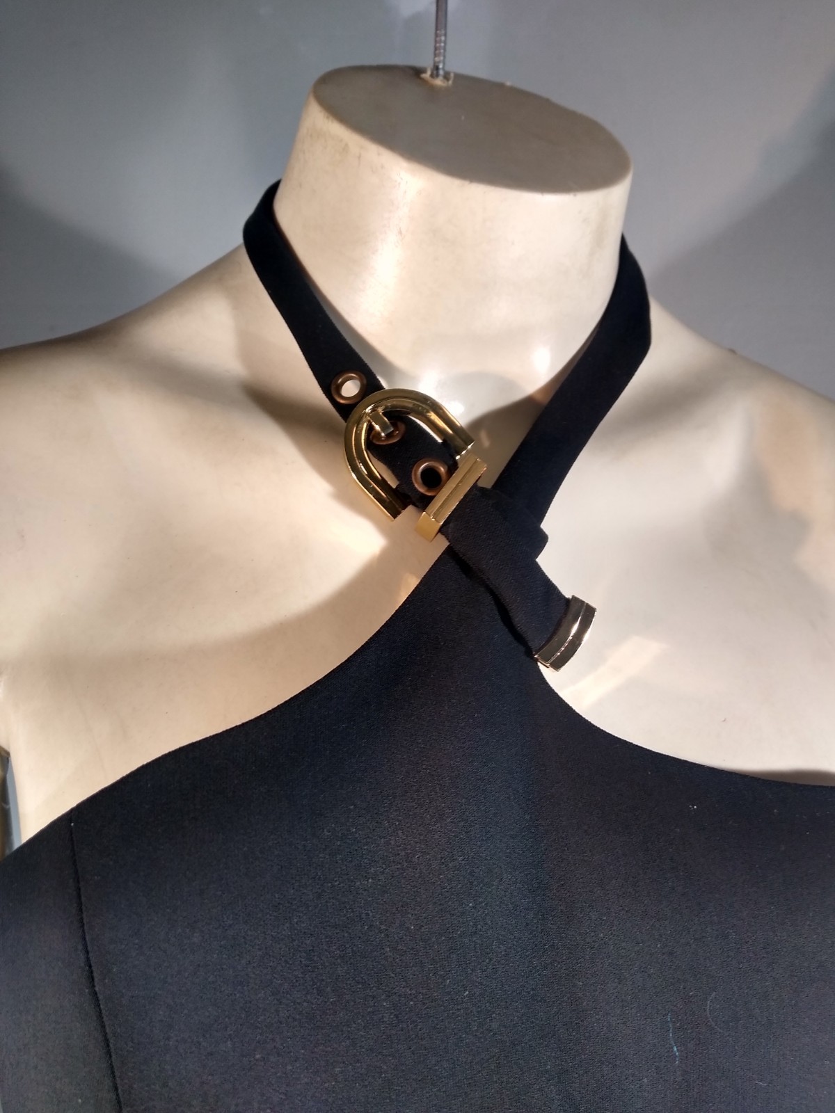 Versace runway Ad Campaign Bondage Dress rare Collab