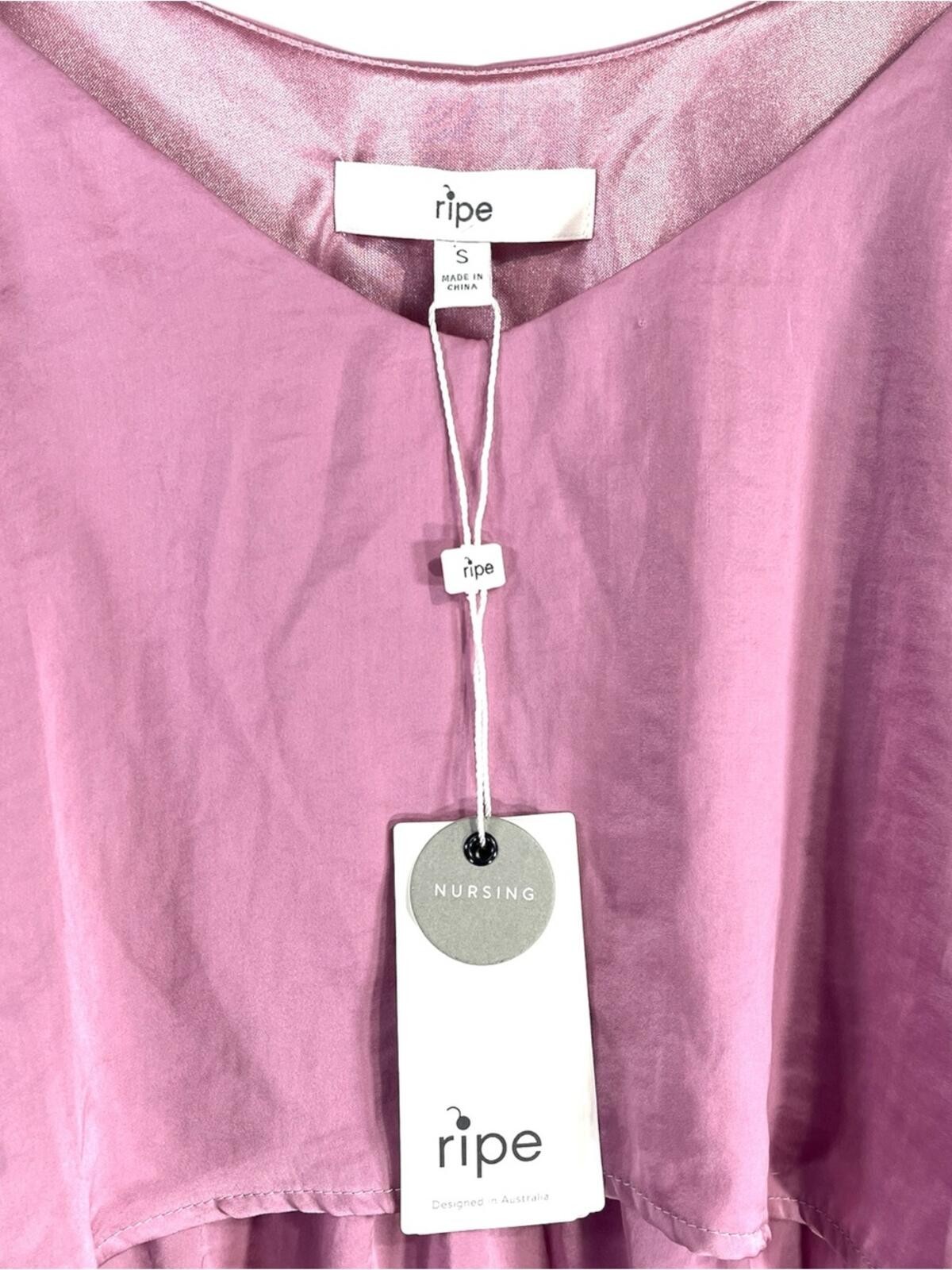 NWT Ripe Maternity Nursing Slip Dress in Pink Size Small NEW WITH TAGS