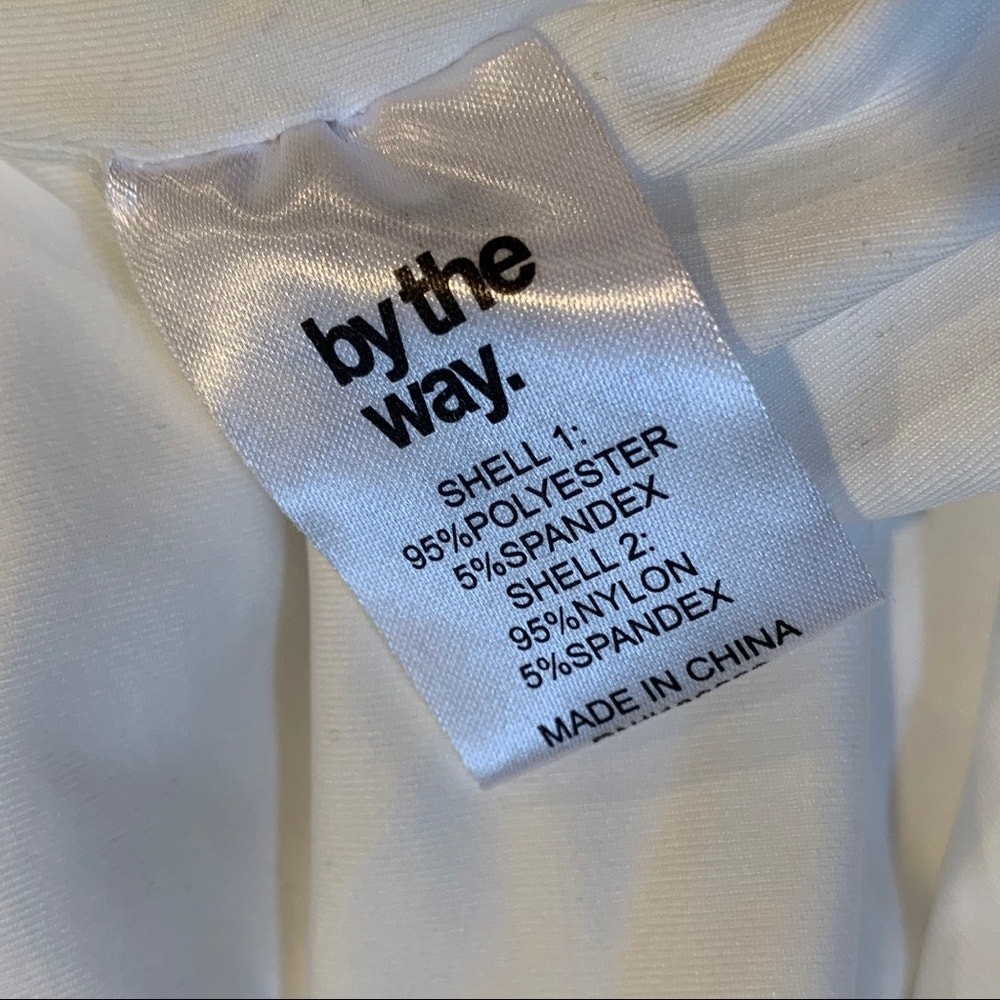 By The Way Revolve Naomi Mesh Cut Out Midi Dress in White NWT Sz Small