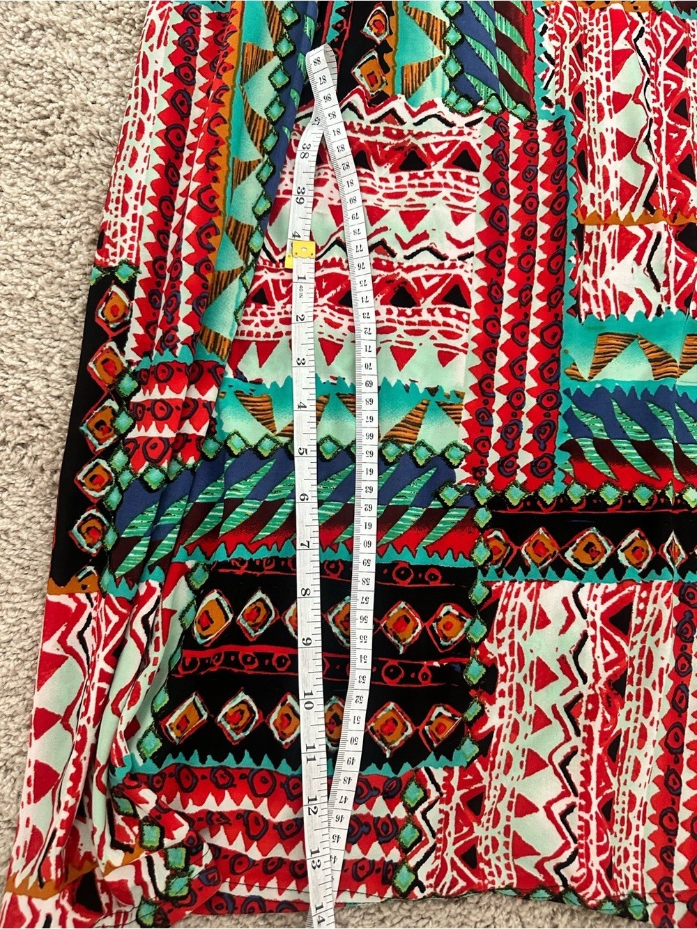 Cache Maxi Dress Size S Boho Tribal Geometric Print Sleeveless