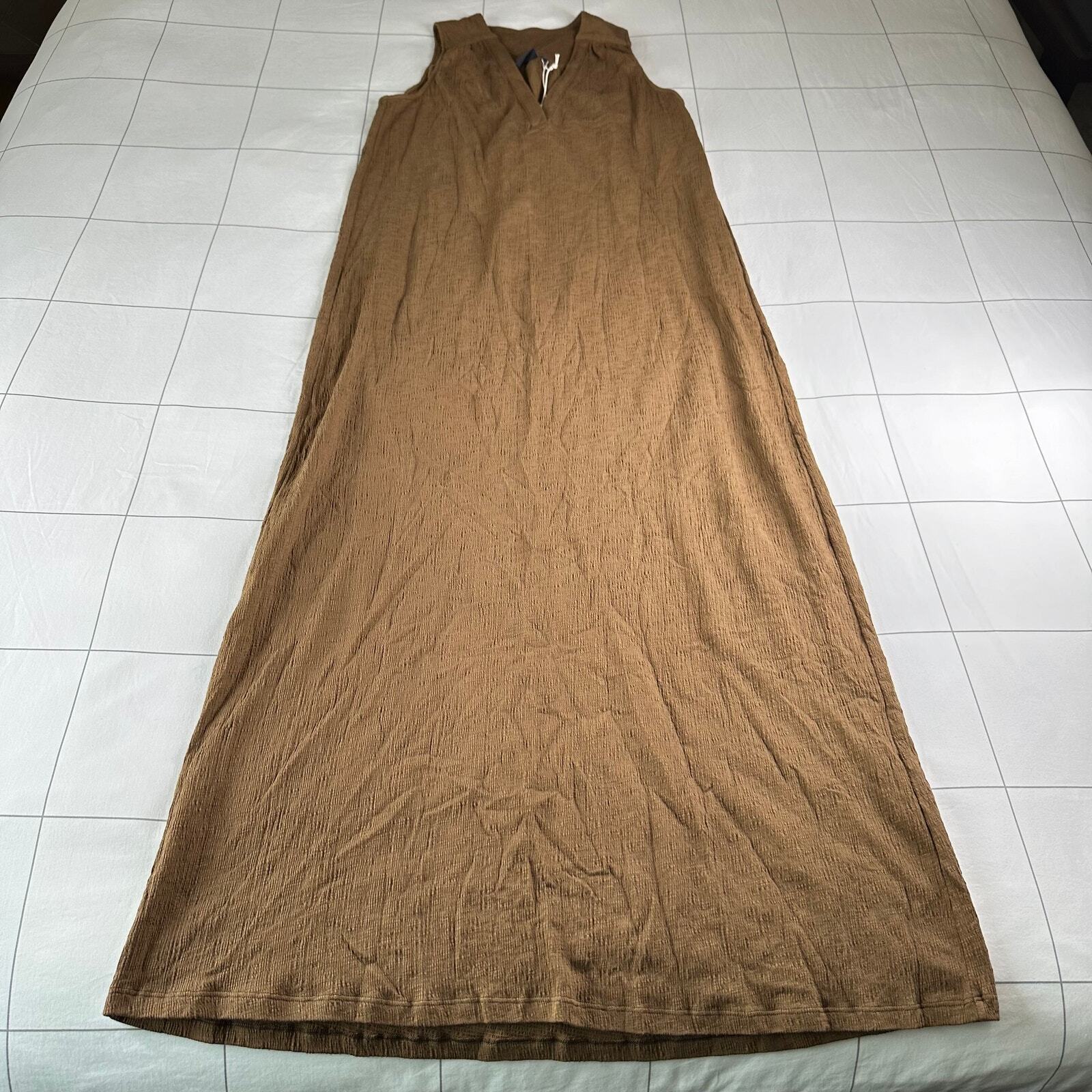 Richer Poorer Dress Womens Medium Brown Cloudweave Vacation Morning Roast Tank