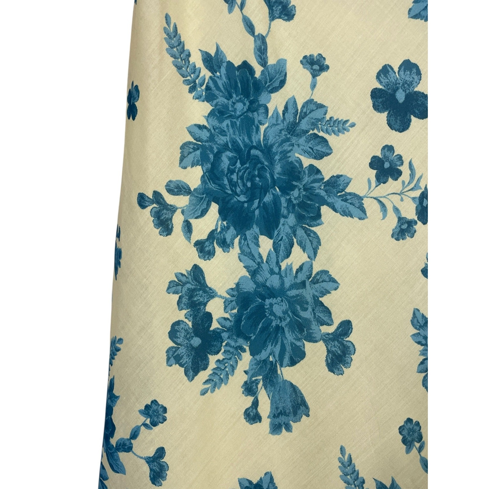 Billy J Margie Midi Dress Yellow Blue Floral Size 14 Romantic Wedding Guest