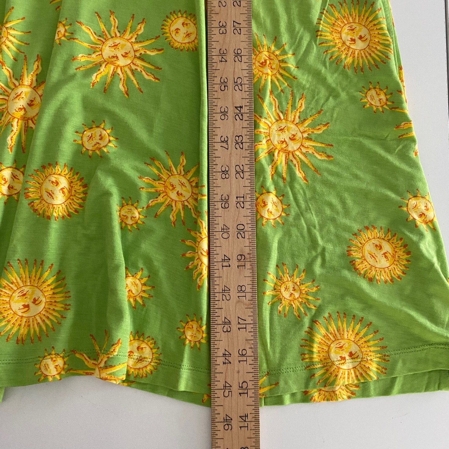 ModCloth Seaside Vacay Slip Dress Size Medium Lime Green Suns Midi Sleeveless