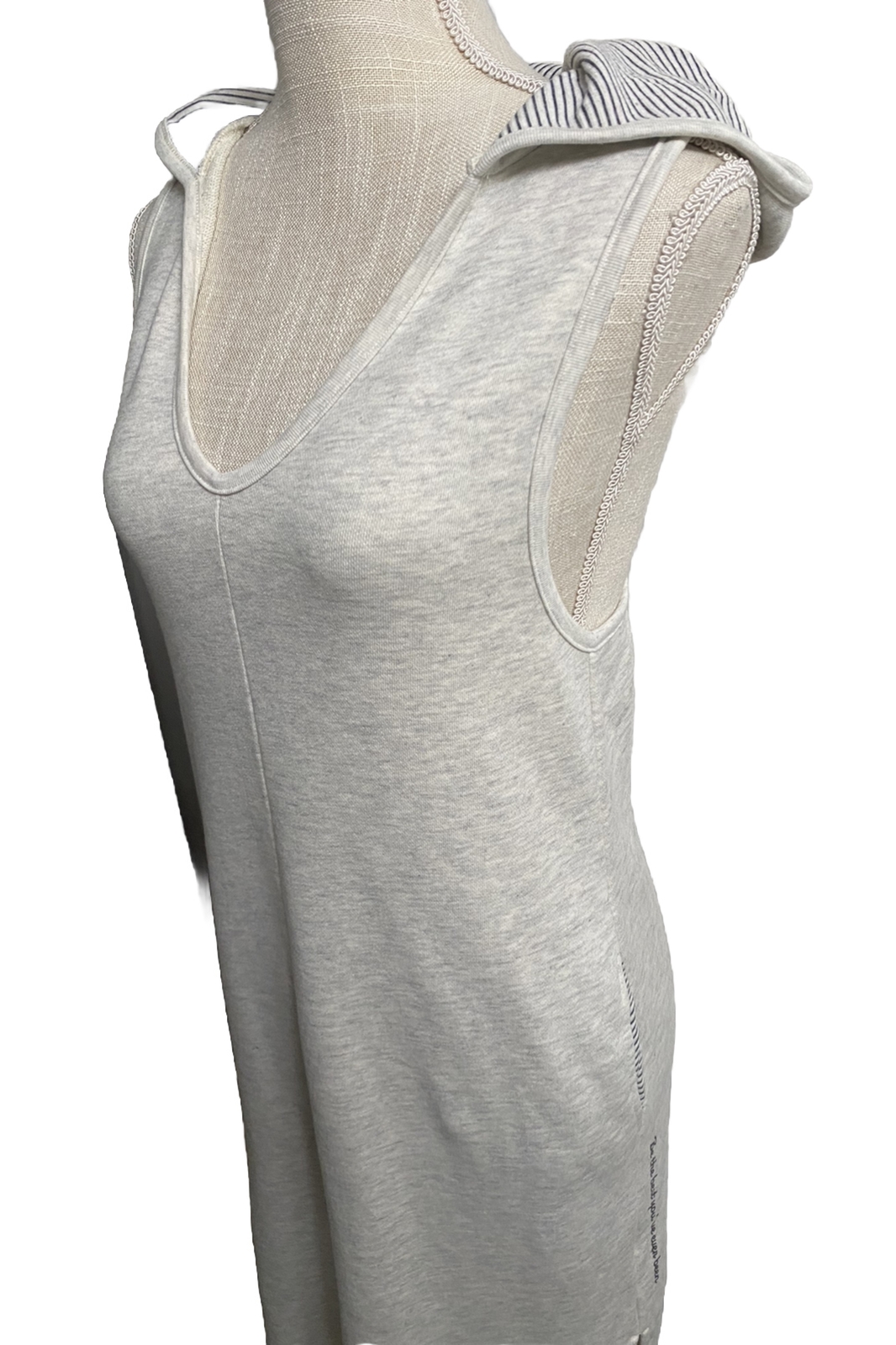 AVOCADO Womens Gray Hooded Side Slit Midi Length Tank Dress Size XS Athleisure