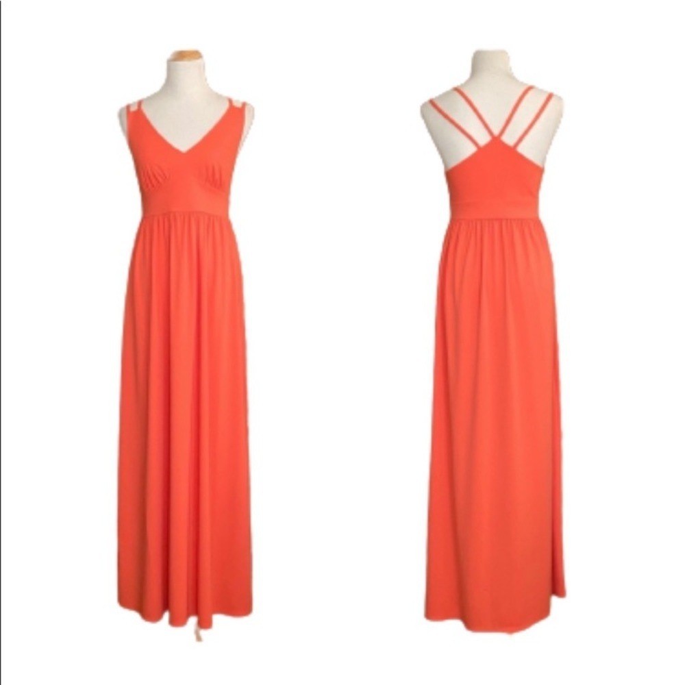 Susana Monaco Maxi Dress Orange size medium NWT