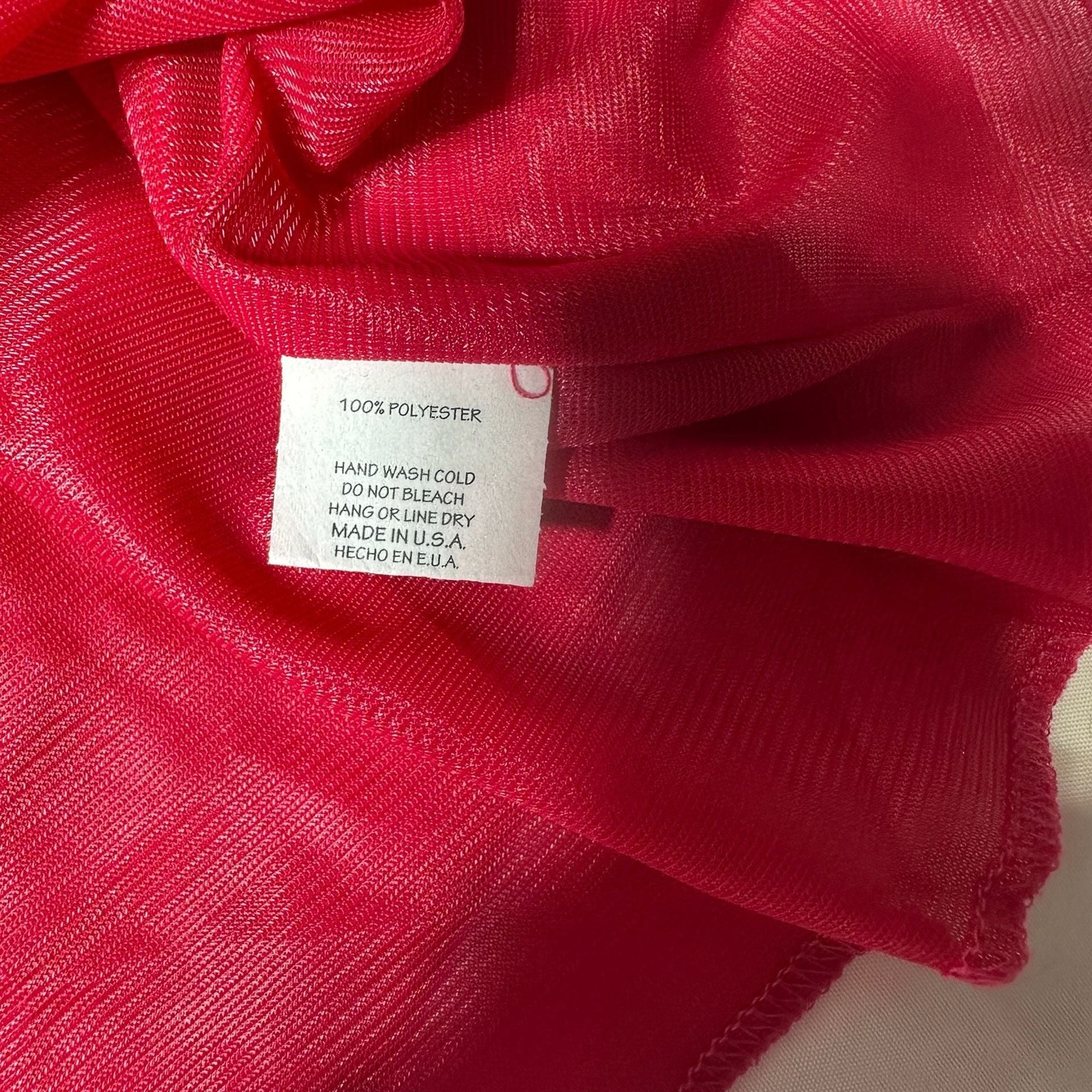 Peppermint Women L Colorblock Sleeveless Surplice Dress Coral Pink Magenta USA