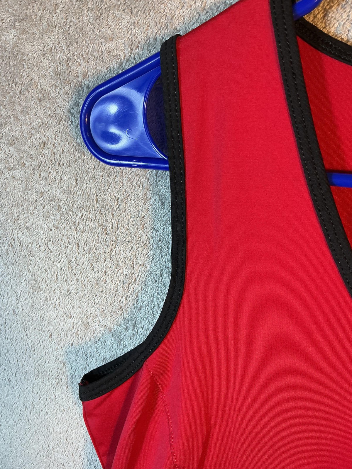 Tail Tank Dress Womens Medium Red Sleeveless V Neck Stretch Knit Golf Athletic