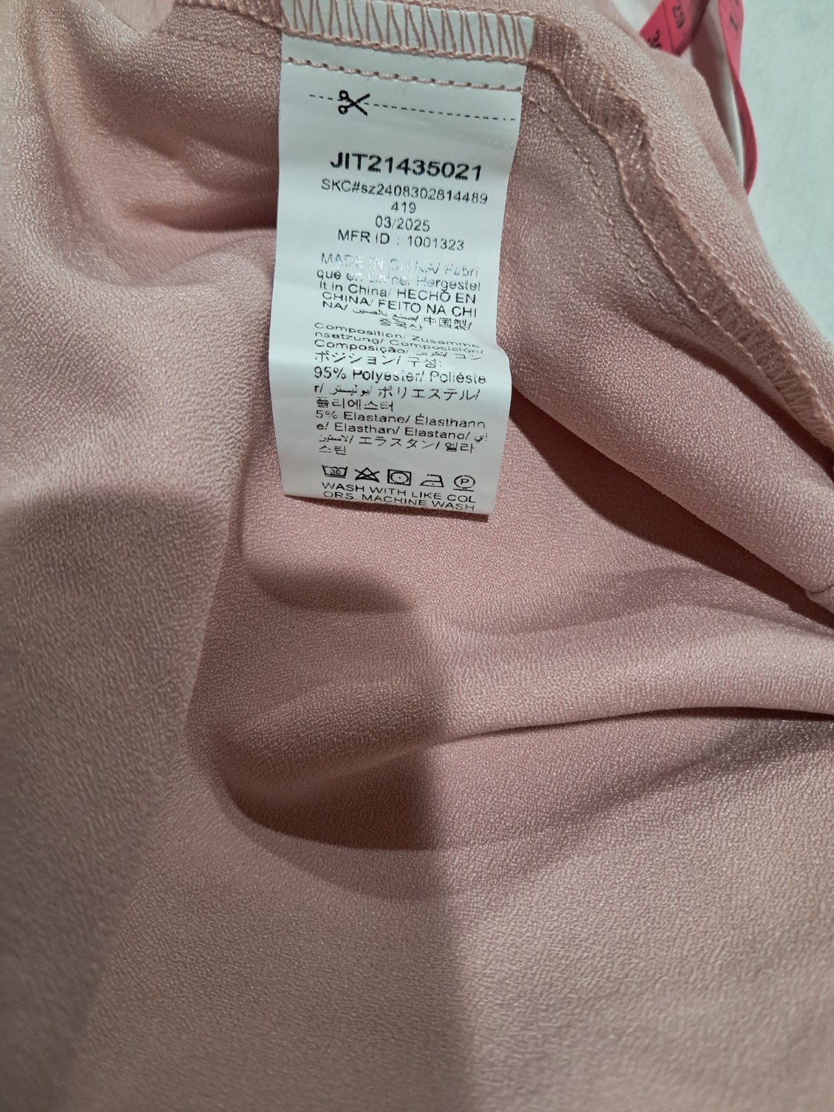 SHEIN Curve Pink Laser-Cut Detail Midi Dress – Plus Size 2XL