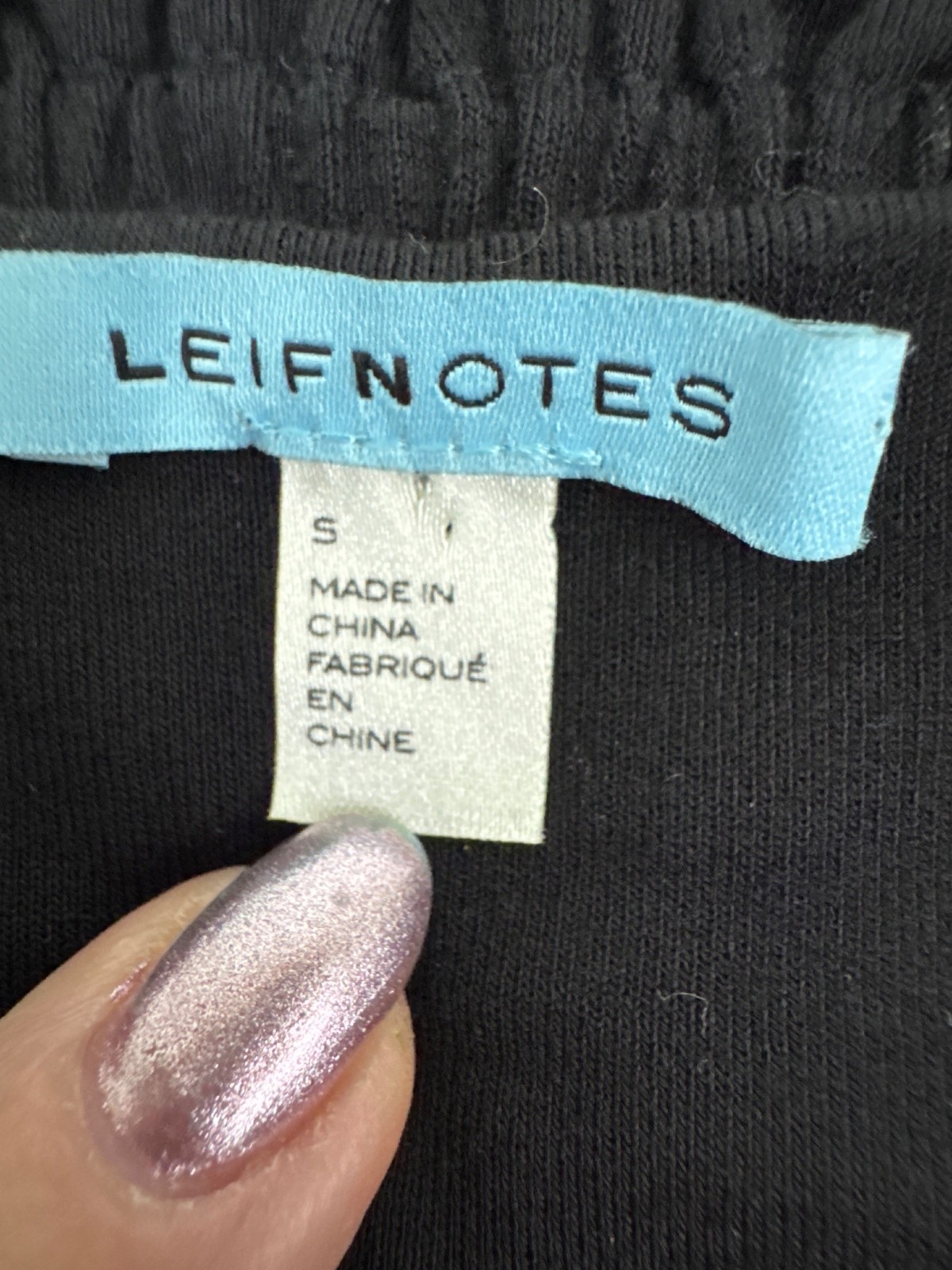 Leifnotes Black Ruched One-Shoulder Midi Dress S Ruffle Details Stretch Travel