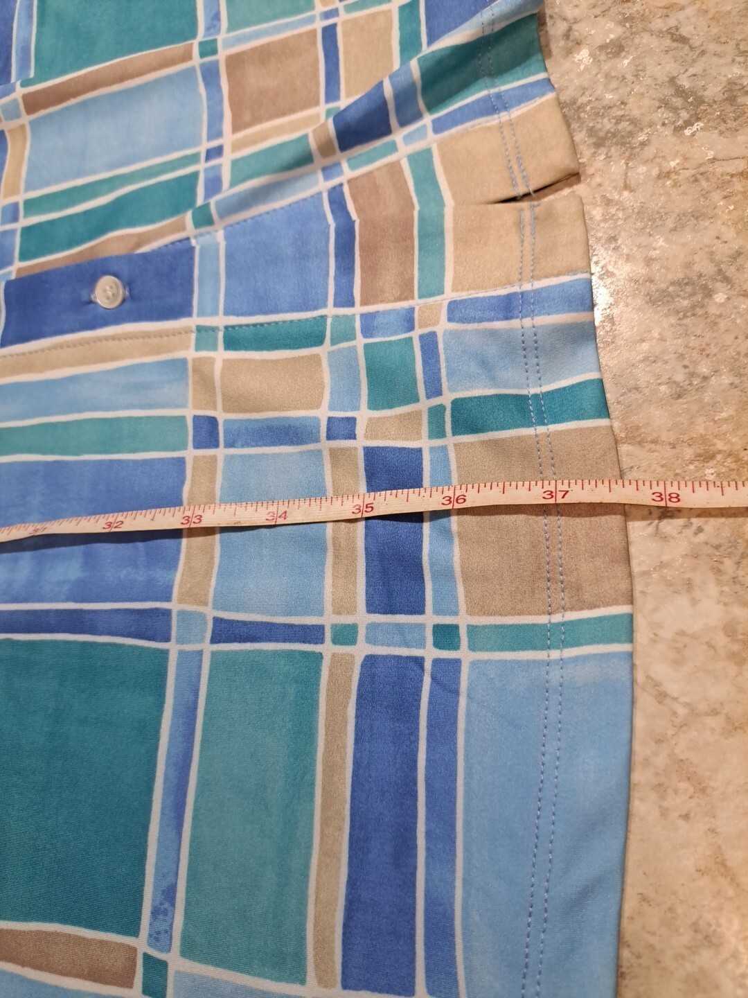 J. McLaughlin Brynn Paint Brush Plaid Dress Sz XS Blues #48