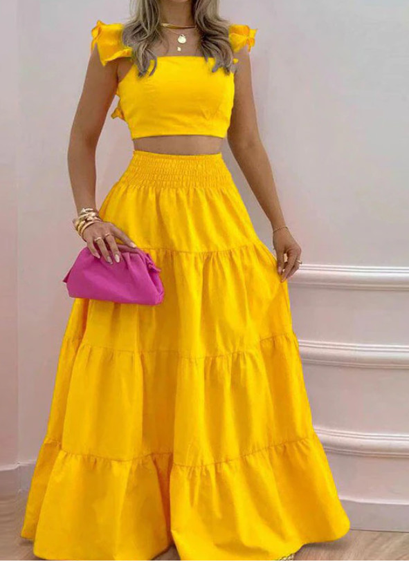 Feminine Tops & Skirts Sets