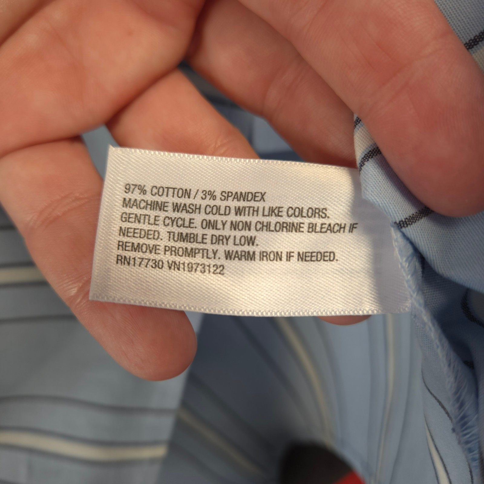NWT AVA & VIV Blue/White Stripe POPLIN SHIRT DRESS Size XXL Defined Waist