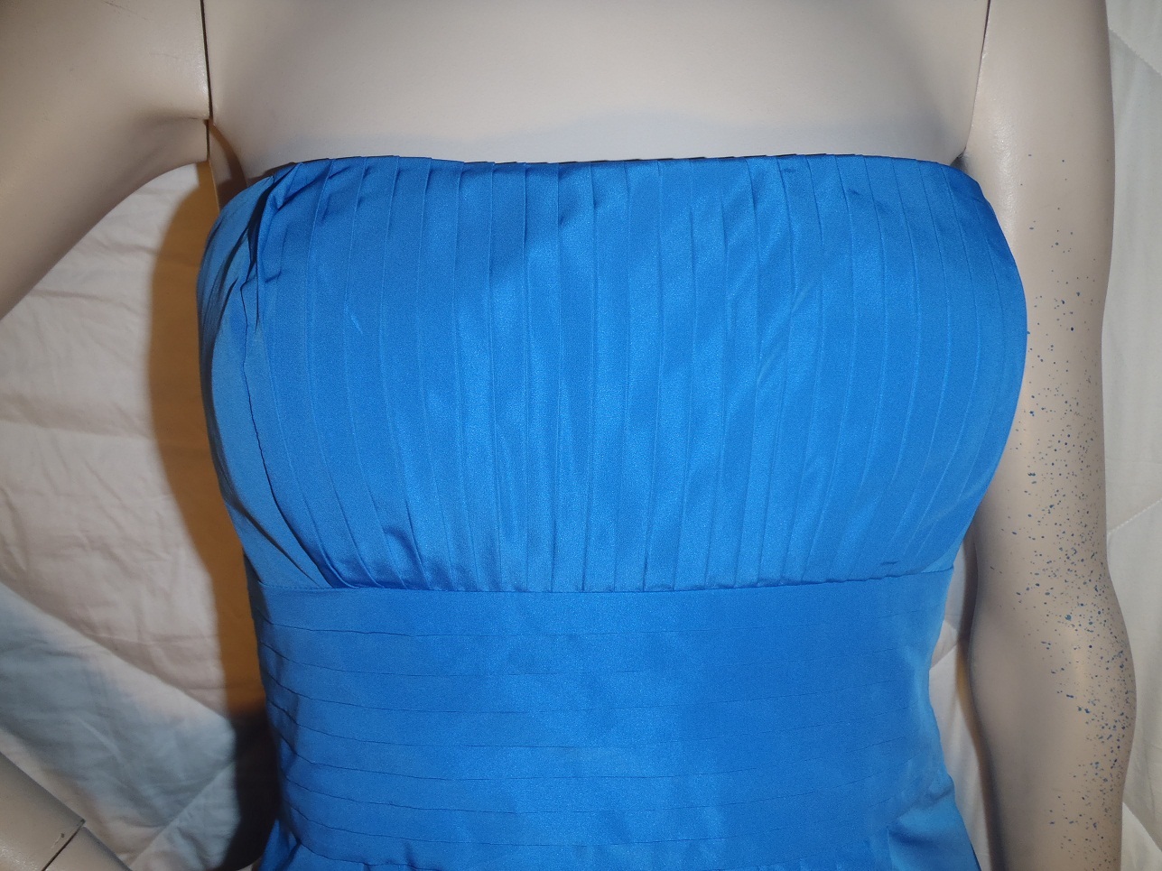 NWOT Beautiful BCBG MAXAZRIA Strapless Taffeta Party Dress Larkspur Blue Size 8