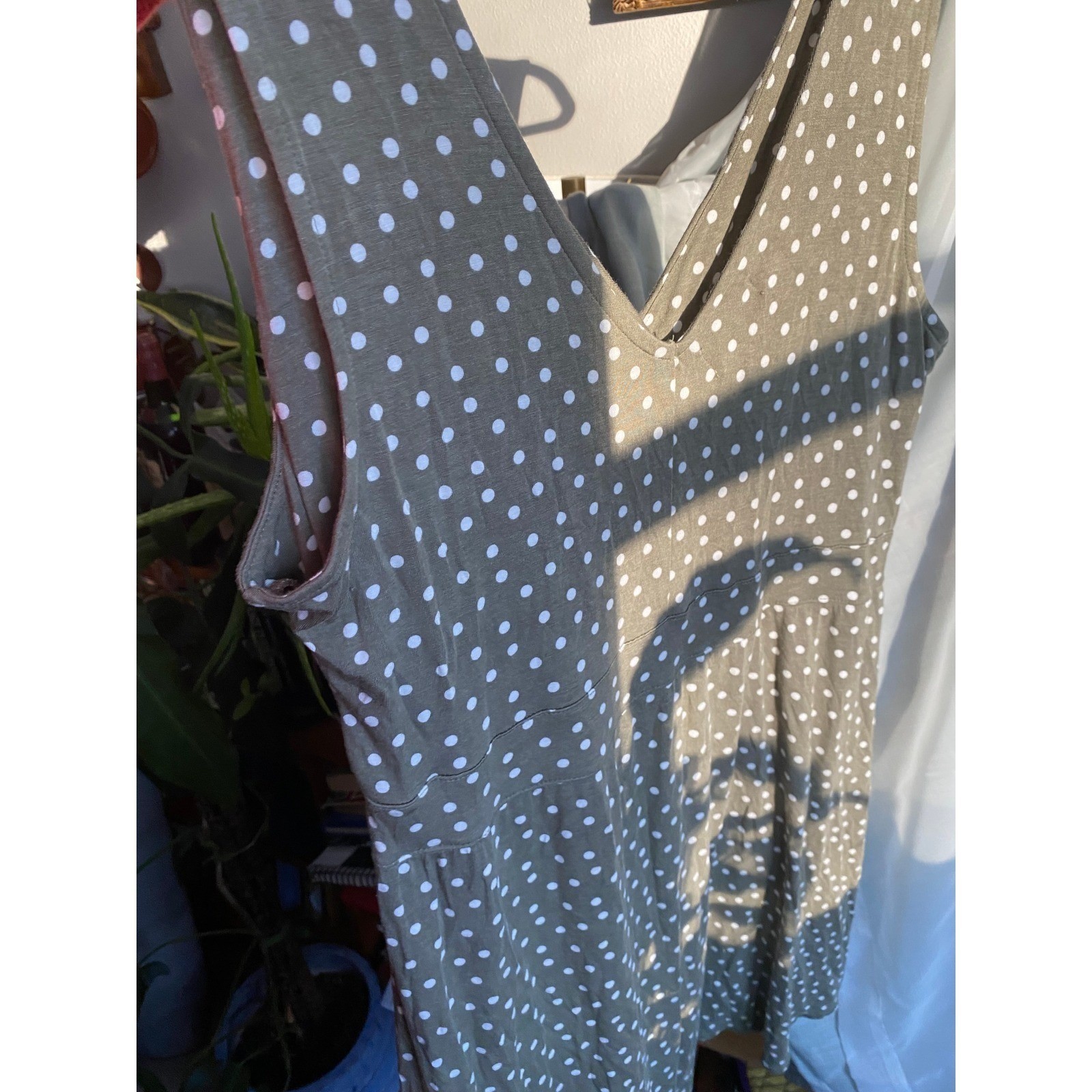 Polka Dot Green Wrap Midi Dress 0X Feminine Dainty Cottage Twee Preppy Summer