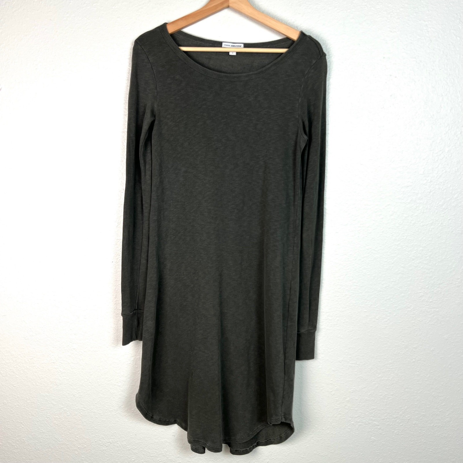 James Perse Bateau Neckline Knee Length Dress Size 1 (small) Supima Cotton