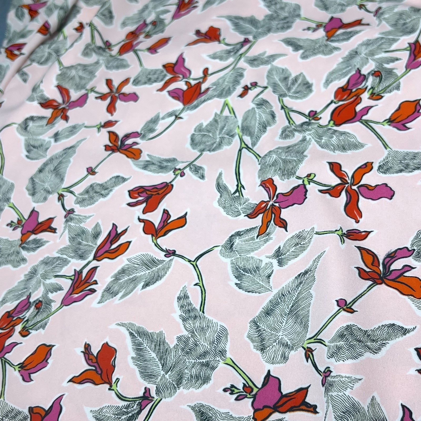 *NWT* C&E Peach Floral Cold-Shoulder Tent Dress Size Medium