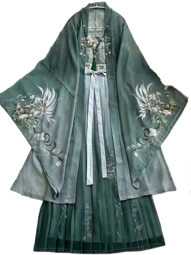 Hanfu Dress Song Dynasty Cape Tops Skirt Women Chinese Classical Vintage Female