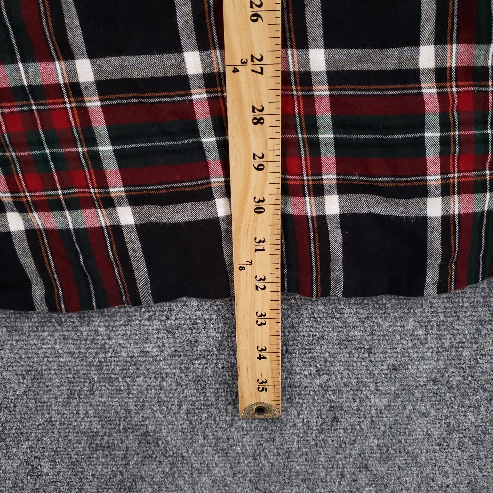 Zara Plaid Mock Neck Quarter Zip Shift Dress Womens Medium Black Red Long Sleeve