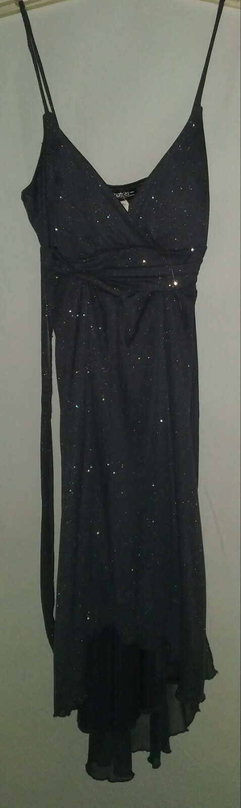 Size Small – Gray Silver Shimmery Glittery Fabric Flowing Dress