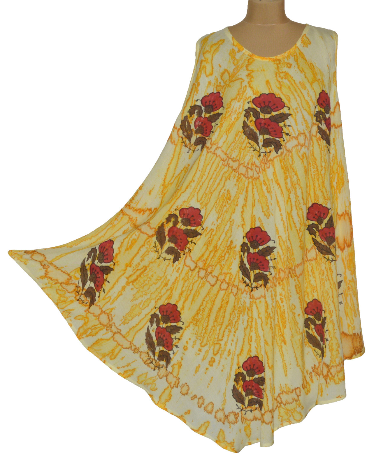 Summer dress tunic beach dress dress hippie boho tie dye 38 40 42 44 46 48 N°78.1