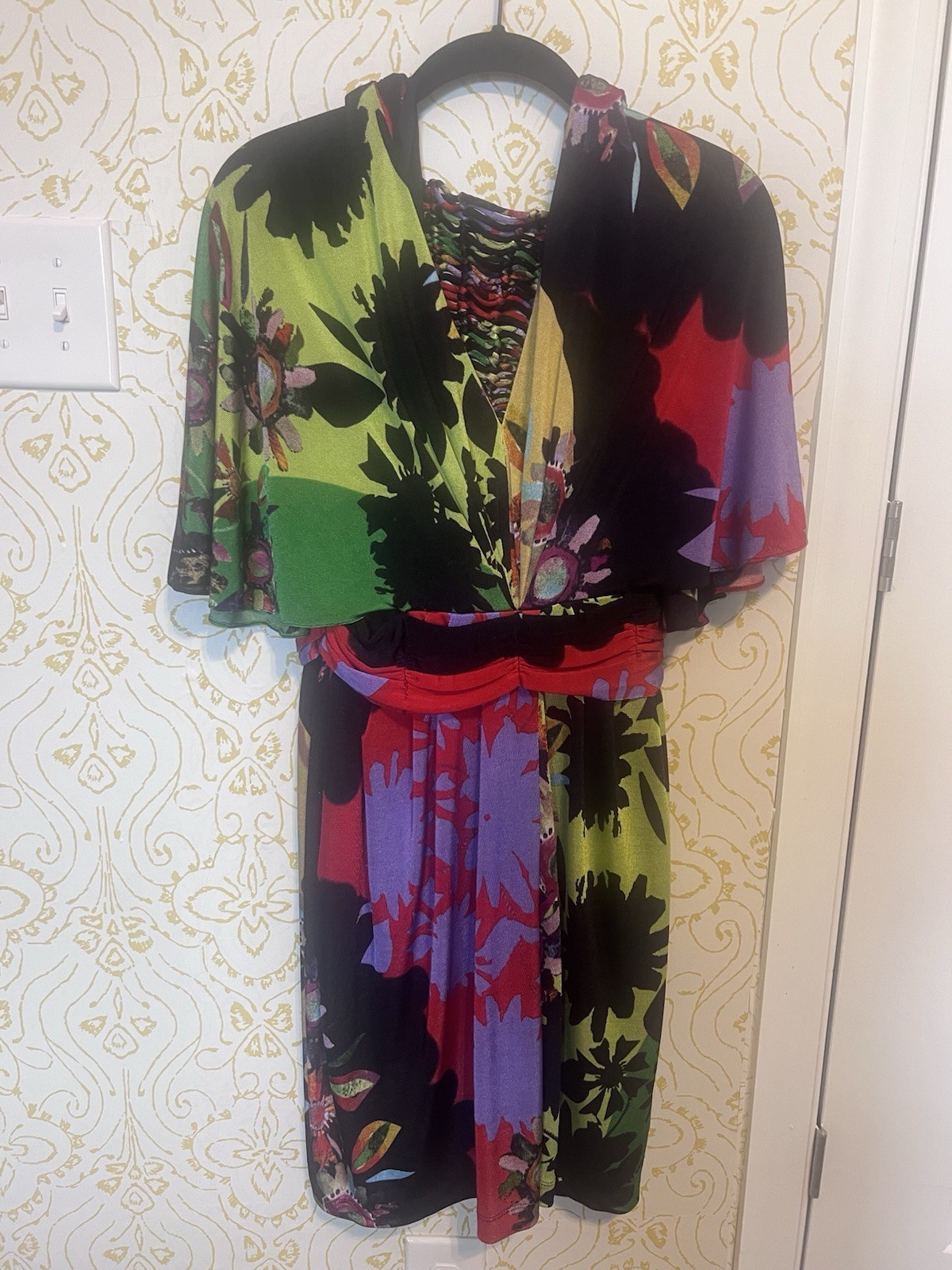 Ranna Gill Anthropologie BACK VIEW DRESS Kimono Goddess EUC SIZE SMALL