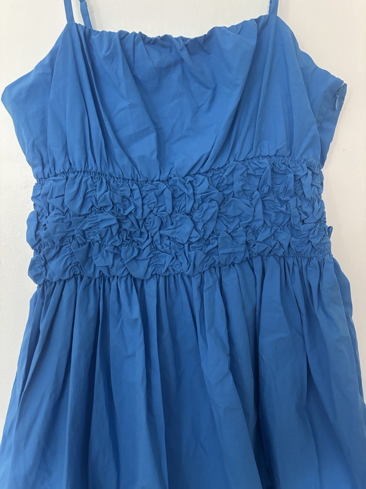 Pinch Blue Bubble Hem Mini Dress | Size Medium | Adjustable Straps NWT Women’s